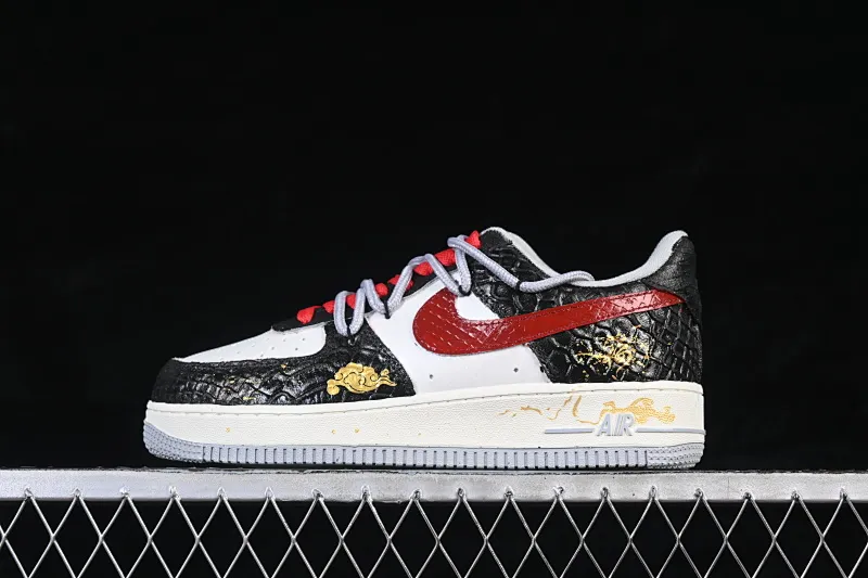 All categories Nk Air Force 1 Air Force series Nk Air Force 1 Low Air Force low-top Nike Air Force 1'07 Low "Ink Pattern Fortune" Hand-painted graffiti Year of the Horse Chinese style limited edition Air Force 1 low-top casual sneakers DX2697-111